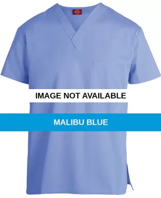 810106 / Unisex-V-Neck Top Malibu Blue