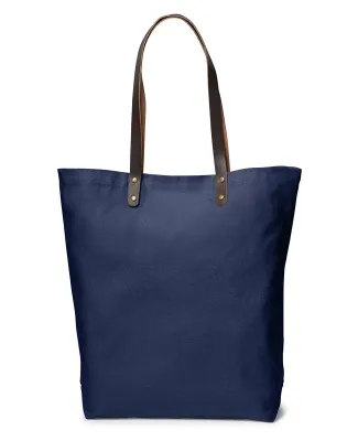 Promo Goods  LT-3996 Urban Cotton Tote With Leathe in Navy blue