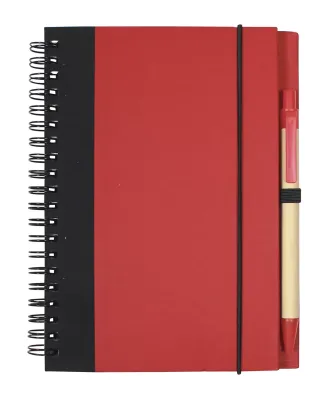 Promo Goods  NB126 Contrast Paperboard Eco Journal in Red