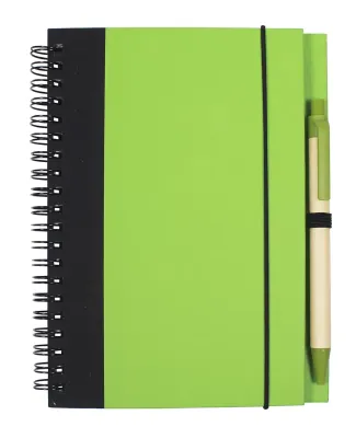 Promo Goods  NB126 Contrast Paperboard Eco Journal in Lime green