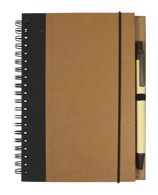 Promo Goods  NB126 Contrast Paperboard Eco Journal in Brown