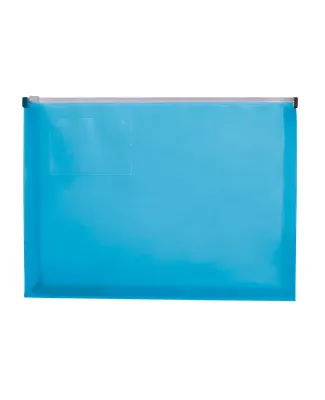 Promo Goods  PF203 Zip-Closure Envelope With Busin in Translucent blue
