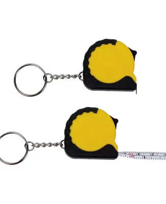 Promo Goods  TM110 Mini Grip Tape Measure Key Chai in Yellow