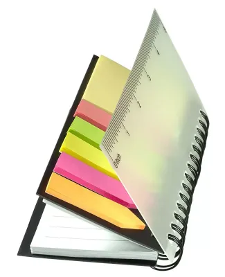 Promo Goods  PL-4261 Pocket Jotter With Stickies in Black
