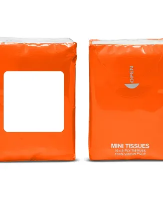 Promo Goods  PC185 Mini Tissue Packet in Orange