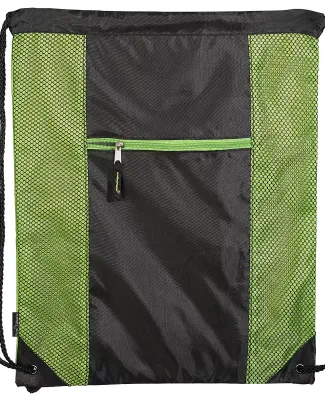 Promo Goods  LT-3945 Porter Collection Drawstring  in Lime green