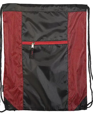 Promo Goods  LT-3945 Porter Collection Drawstring  in Red