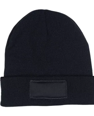 Promo Goods  HW110 Knit Beanie With Patch in Black