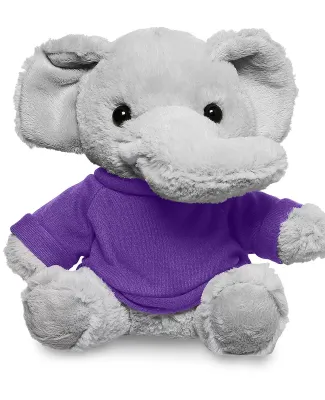 Promo Goods  TY6030 7 Plush Elephant With T-Shirt in Purple