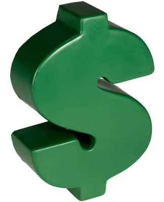 Promo Goods  PL-0231 Dollar Sign Stress Reliever in Green