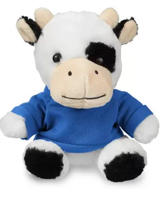 Promo Goods  TY6033 7 Plush Cow With T-Shirt in Reflex blue