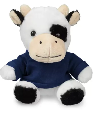 Promo Goods  TY6033 7 Plush Cow With T-Shirt in Navy blue