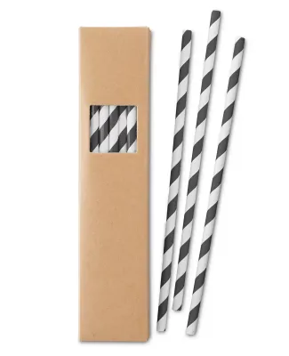 Promo Goods  MG102 Paper Straw Set in Black
