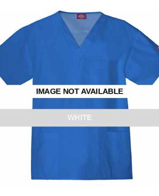 S007DL Dickies Medical Men's Utility Top White