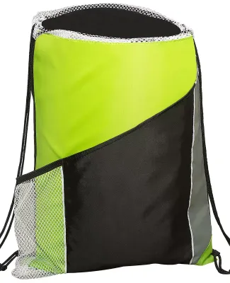 Promo Goods  BG212 Sprint Angled Drawstring Sports in Lime green