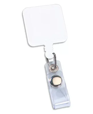 Promo Goods  PL-0182 Retract-A-Badge Square in White