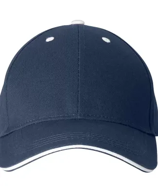 Promo Goods  AP101 Structured Sandwich Cap in Navy blue/ white