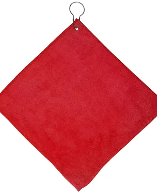 Promo Goods  TW103 Microfiber Golf Towel With Grom in Red