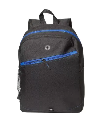 Promo Goods  LT-3956 Color Zippin’ Laptop Backpa in Black/ blue