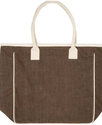 Promo Goods  LT-3002 Seville Jute Canvas Tote in Brown