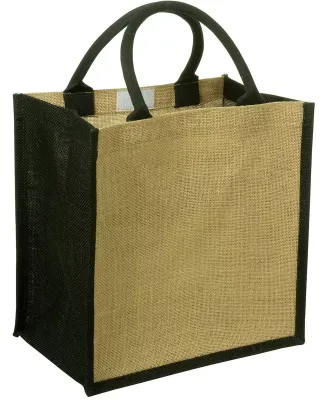 Promo Goods  LT-4323 Junior Jute Tote in Black