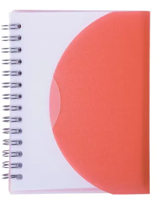 Promo Goods  NB105 Medium Spiral Curve Notebook in Translucent red