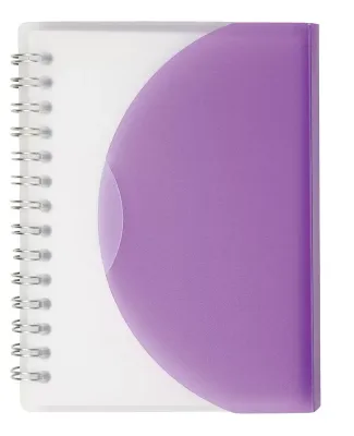 Promo Goods  NB105 Medium Spiral Curve Notebook in Translucnt purpl