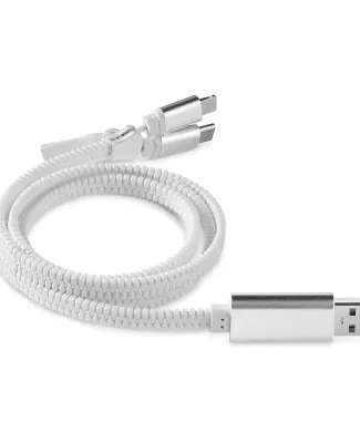 Promo Goods  IT170 Zipper Charging Cable in White