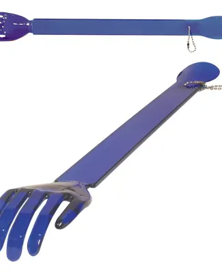 Promo Goods  PL-4230 Back Scratcher-Shoe Horn in Translucent blue