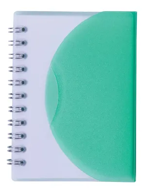 Promo Goods  NB106 Spiral Curve Notebook in Translucnt green