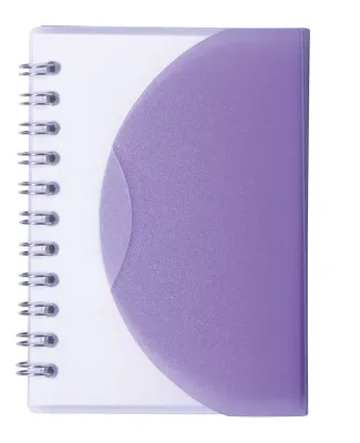 Promo Goods  NB106 Spiral Curve Notebook in Translucnt purpl
