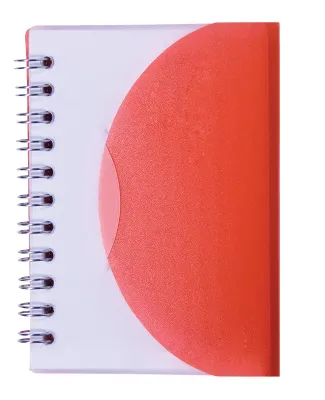 Promo Goods  NB106 Spiral Curve Notebook in Translucent red