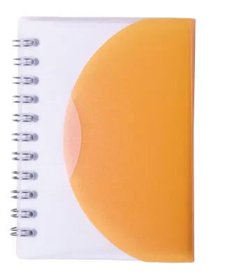 Promo Goods  NB106 Spiral Curve Notebook in Translucnt ornge