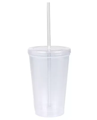 Promo Goods  MG206 16oz Double-Wall Tumbler in Clear