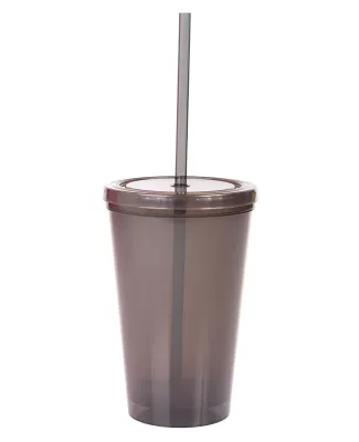 Promo Goods  MG206 16oz Double-Wall Tumbler in Translucent smke