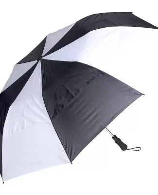 Promo Goods  OD215 Vented Auto Open Golf Umbrella  in Black/ white