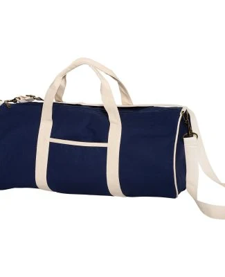 Promo Goods  LT-3950 12oz Cotton Canvas Duffel Bag in Navy blue