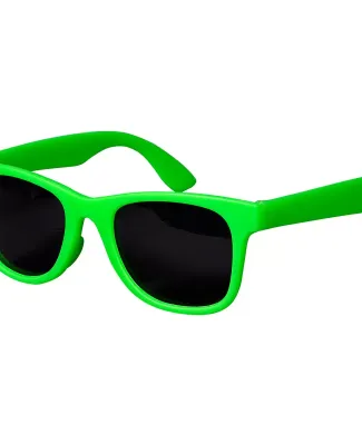 Promo Goods  SG110 Youth Single-Tone Matte Sunglas in Lime green