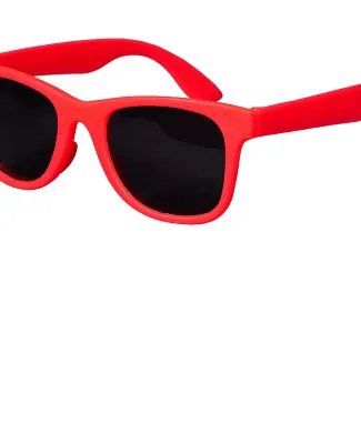 Promo Goods  SG110 Youth Single-Tone Matte Sunglas in Red