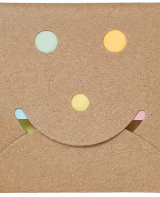 Promo Goods  PL-4125 Happy Face Sticky Note Pack in Natural
