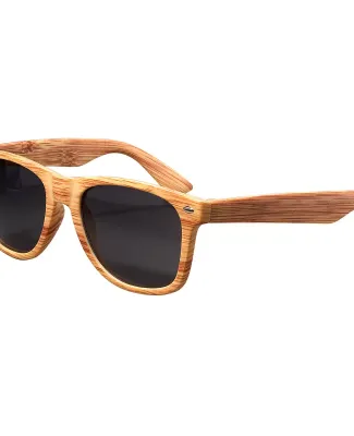 Promo Goods  SG165 Woodtone Woodgrain Sunglasses in Tan