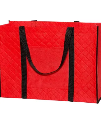 Promo Goods  LT-3908 Non-Woven Quilted Tote Bag in Red