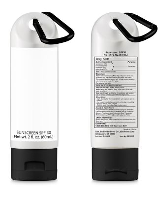 Promo Goods  PC186 Sunscreen With Carabiner 2oz in Black