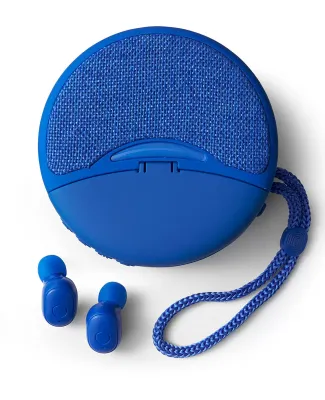 Promo Goods  IT234 Duo Wireless Earbuds & Speaker in Reflex blue