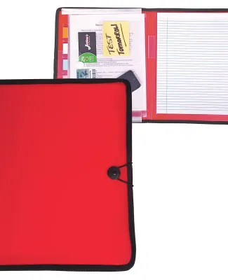 Promo Goods  PF201 Meeting Organizer Folio in Translucent red