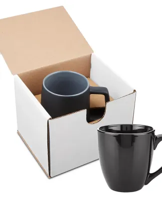 Promo Goods  GCM102 15oz Bistro Style Ceramic Mug  in Black