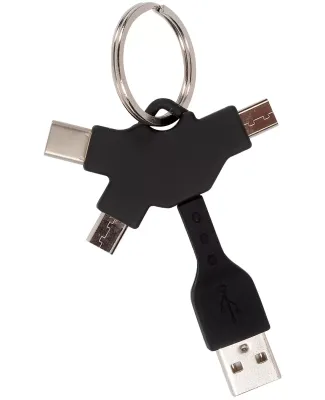 Promo Goods  PL-4554 Multi USB Cable Key Chain in Black