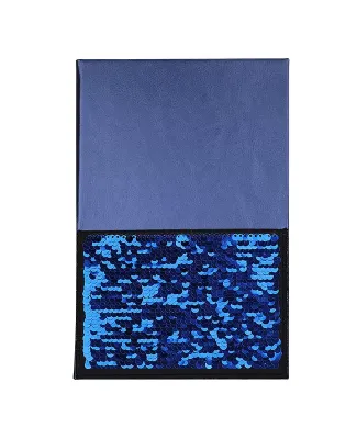 Promo Goods  NB206 Hard Cover Sequin Pocket Journa in Reflex blue