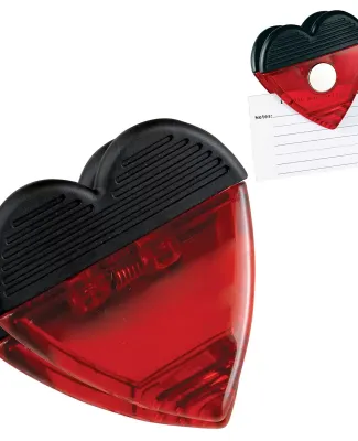 Promo Goods  MC140 Heart Magnetic Memo Clip in Translucent red