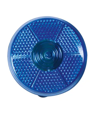 Promo Goods  FC201 Round Flashing Button in Translucent blue